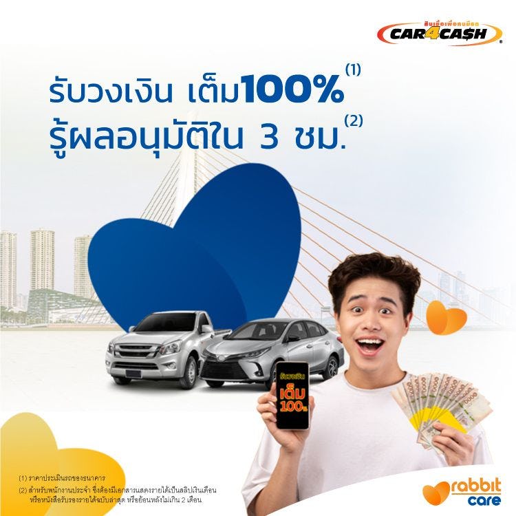 สมัครสินเชื่อรถยนต์ Krungsri Car4Cash